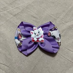 Charming Purple Cat Hair Bow for Kids